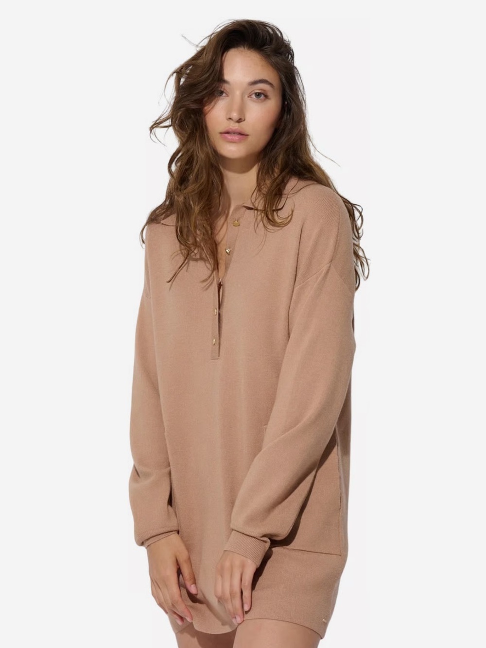 💛2 for $20- Every Day Sunday Long Sleeve Tunic Sweatshirt Dress | Size M (0002)